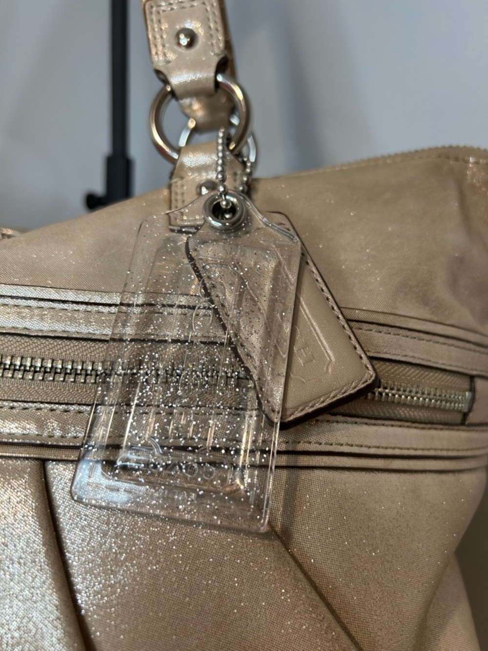 Coach Poppy Era Metallic Shoulder Bag Champagne Gold with Hang Tags 2012 - Picture 4 of 13